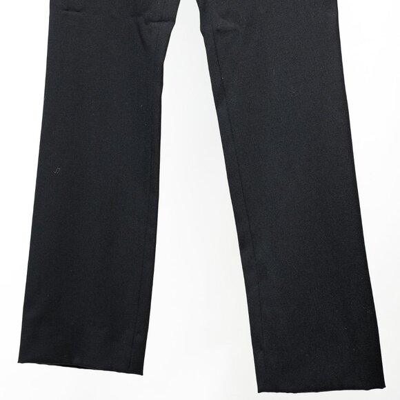Emporio Armani 2005 Vintage Back-Seam Black Wool Pants - Picture 5 of 8